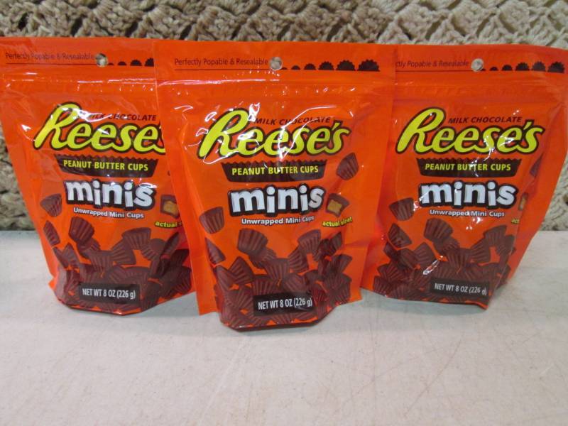 3 Bags of Reeses Minis Peanut Butte...