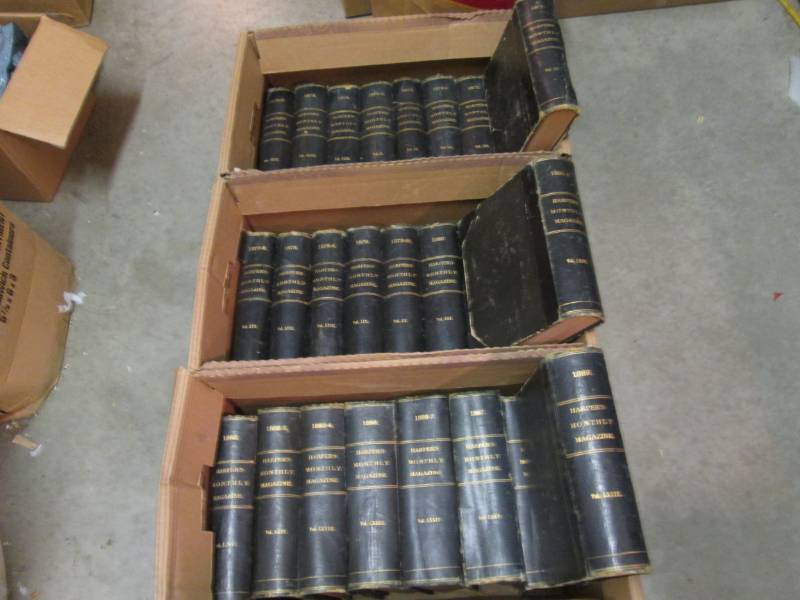 Set of Antique Harpers Monthly Mag...