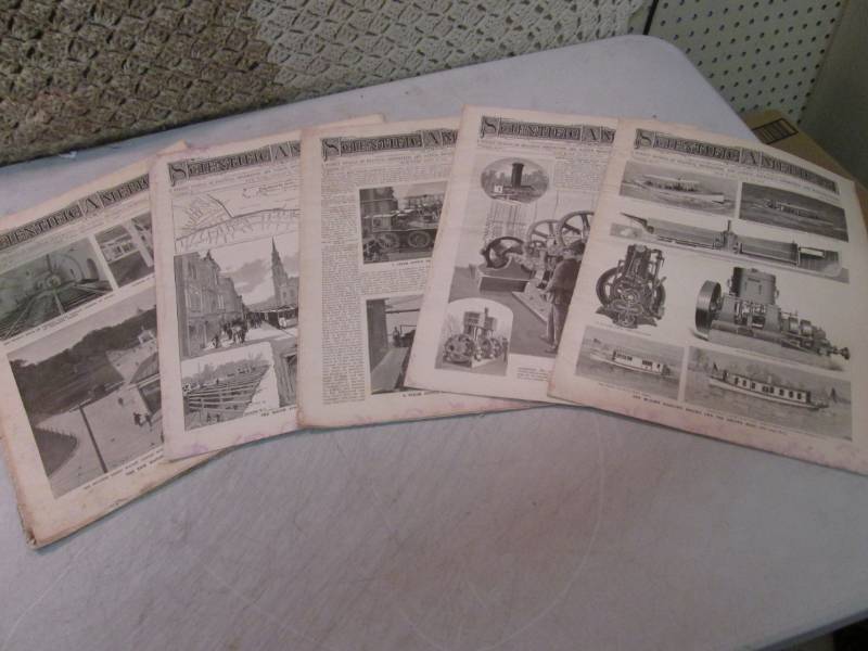 5 Antique Issues of Scientific Amer...