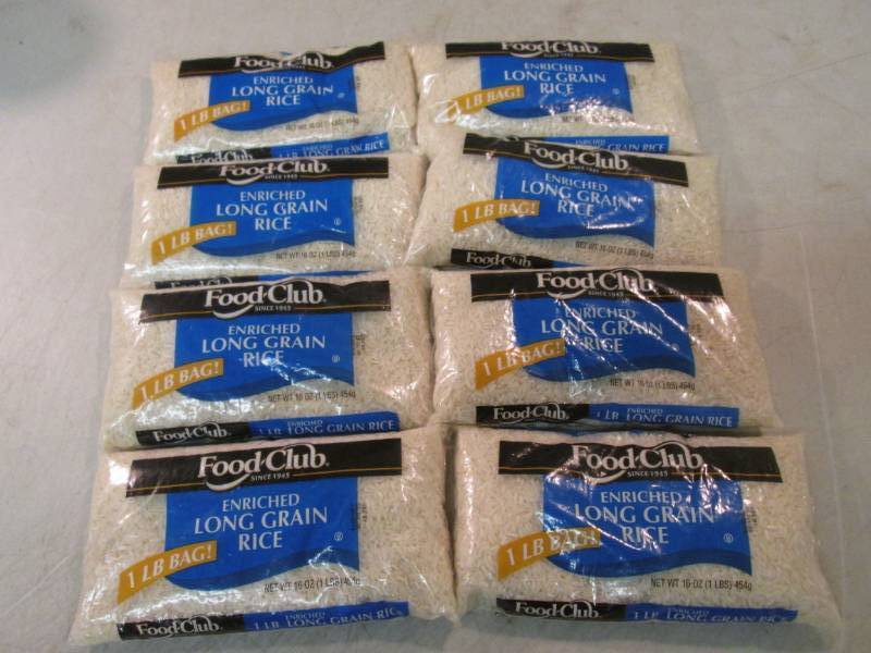 8 - 1 pound Bags of Enriched Long G...
