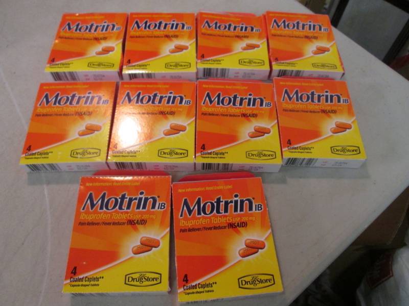 10 Boxes of Motrin IB Ibuprofen Tab...