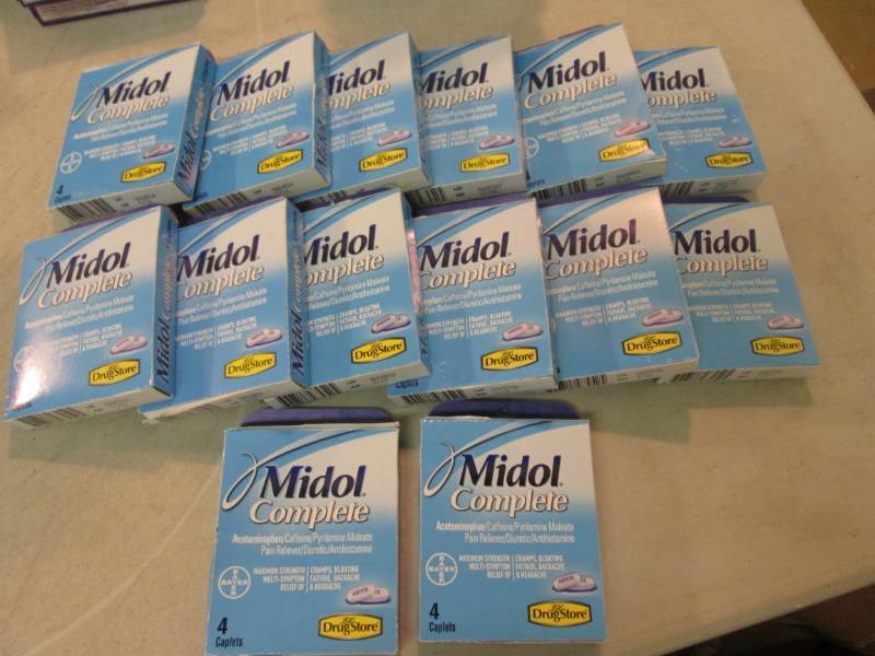 14 Boxes of Midol Complete Various ...