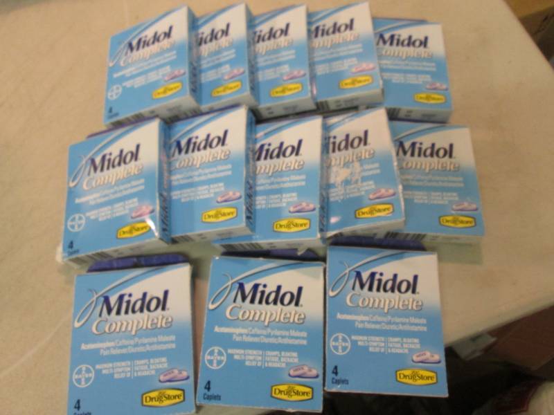 13 Boxes of Midol Complete Various ...
