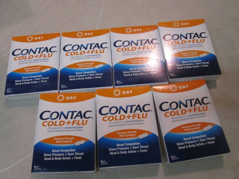 7 Boxes of Contact Cold & Flu Day C...