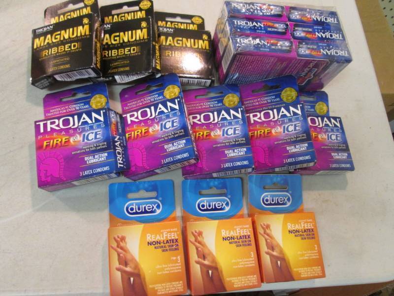 17 Boxes of Assorted Condom 3-Packs...