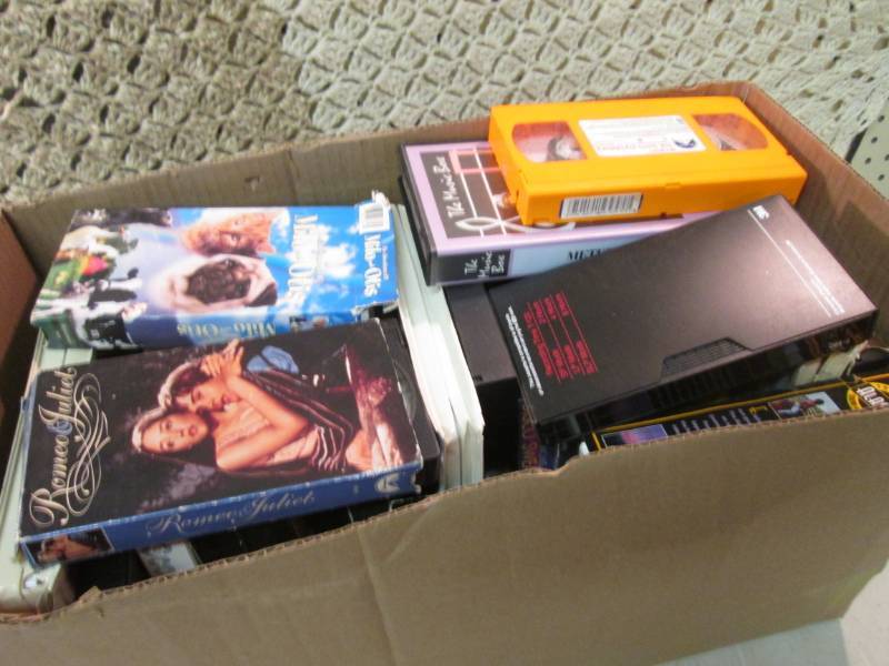 Box Full of VHS Movies  C-3...