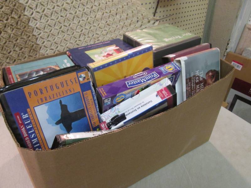 Box Full of Audio Books  C-3...
