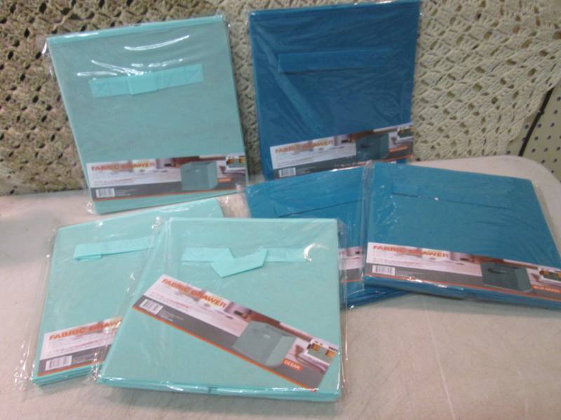 Lot of 6 Fabric Drawers 2 Colors 3 ...