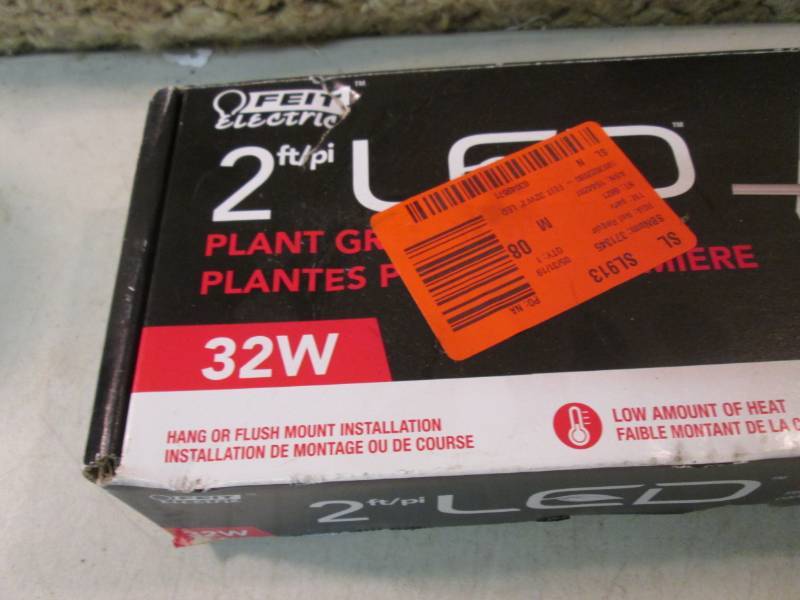 Lot of 3 2 ft LED Plant Grow Lights...