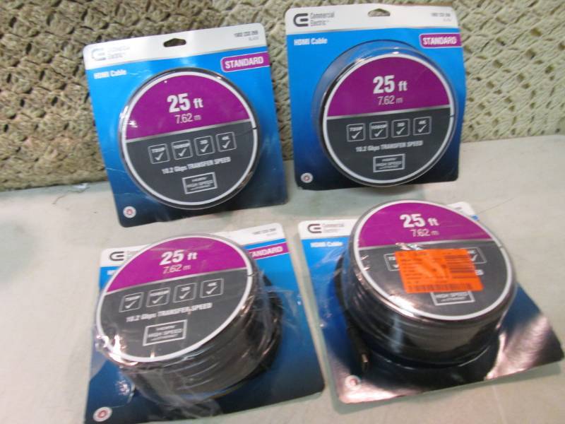 Lot of 4 25 ft Standard HDMI Cable ...