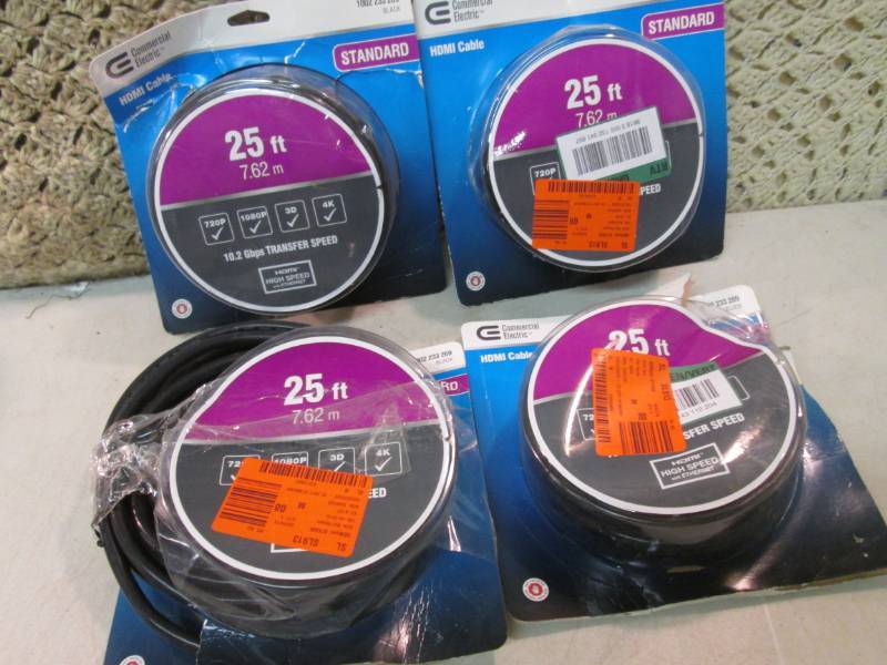 Lot of 4 25 ft Standard HDMI Cable ...