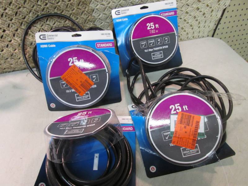 Lot of 4 25 ft Standard HDMI Cable ...
