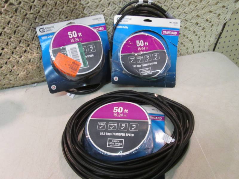 Lot of 3 50 ft Standard HDMI Cable ...