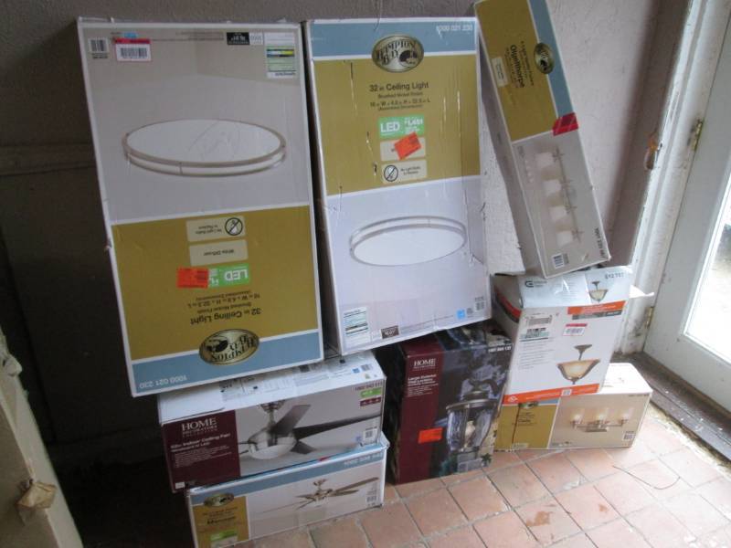Lot of Assorted Ceiling Fans and Li...