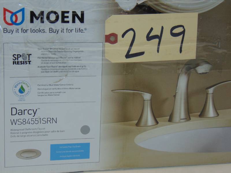 Darcy  Widespread Bathroom Faucet Brushed Nickel