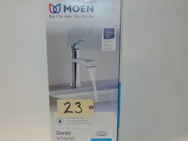 Genta Single Hole Single-Handle Bathroom Faucet in Chrome