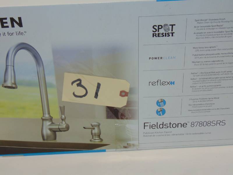 Fieldstone Pull-Down Sprayer Kitchen Faucet Stainless
