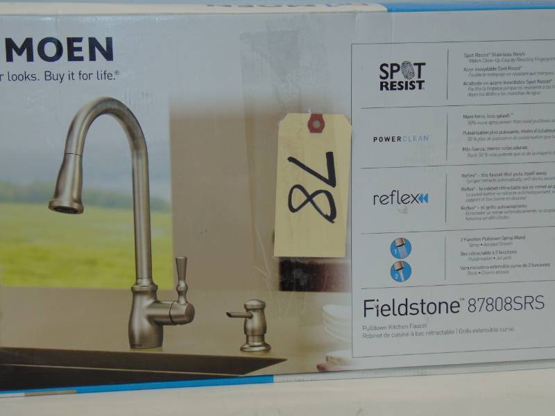 Fieldstone Pull-Down Sprayer Kitchen Faucet Stainless