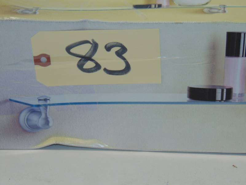 Banbury Glass Shelf Brushed Nickel
