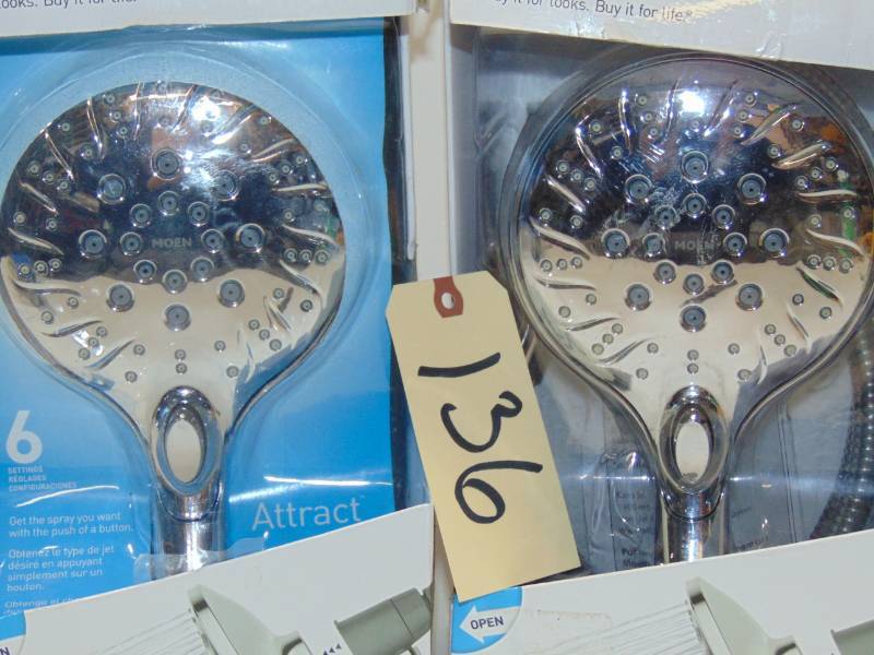 2 Attract 6-Spray 5.5 in. Handheld Shower Magnetix Chrome