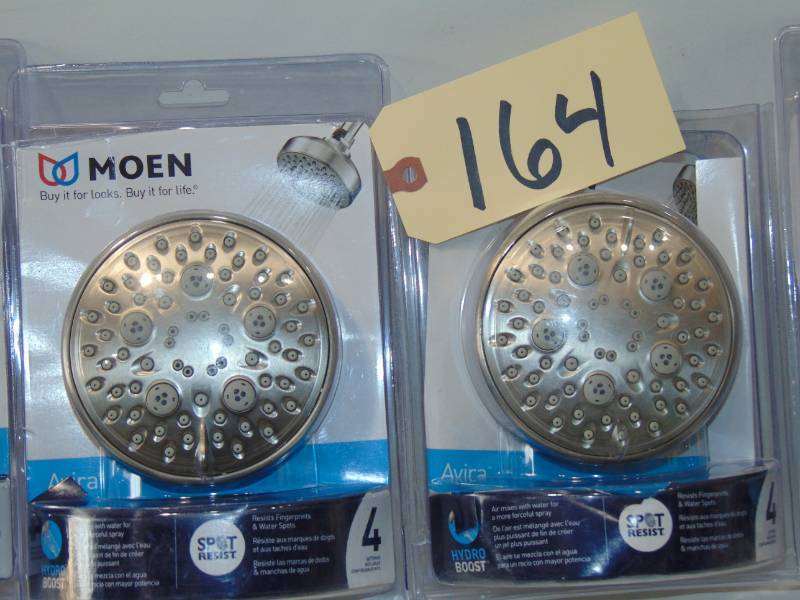 4 Avira Showerhead Featuring  Brushed Nickel