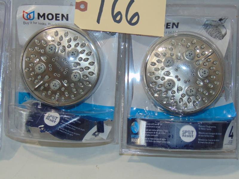 4 Avira Showerhead Featuring  Brushed Nickel
