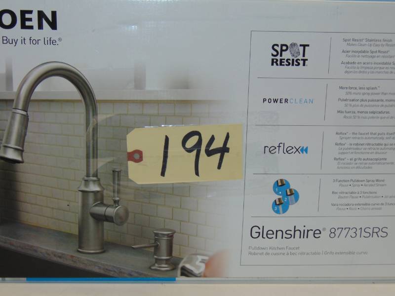 Glenshire Pull-Down Sprayer Kitchen Faucet Stainless
