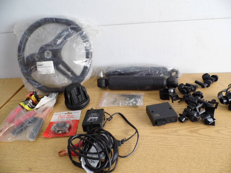 lot 9 image: Steering Wheel - Shocks - Misc