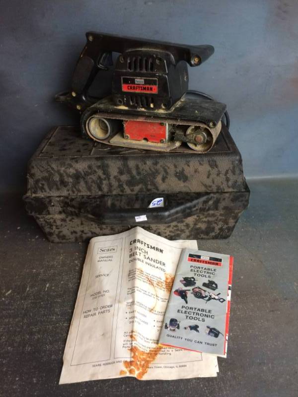 lot 25 image: Craftsman 3 Belt Sander