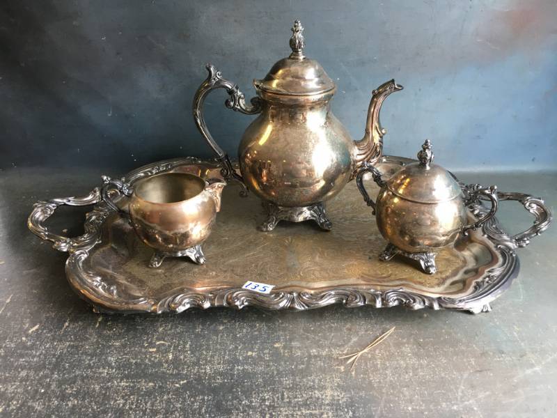 lot 135 image: FB Rogers Tea Serving Set
