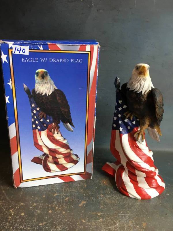 lot 140 image: Eagle with Draped Flag