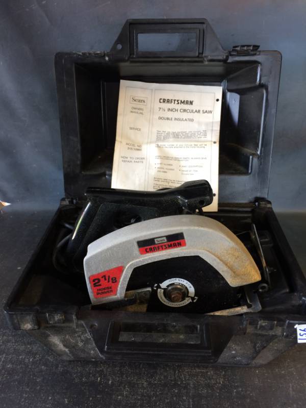 lot 156 image: Craftsman 7 12 Circular Saw