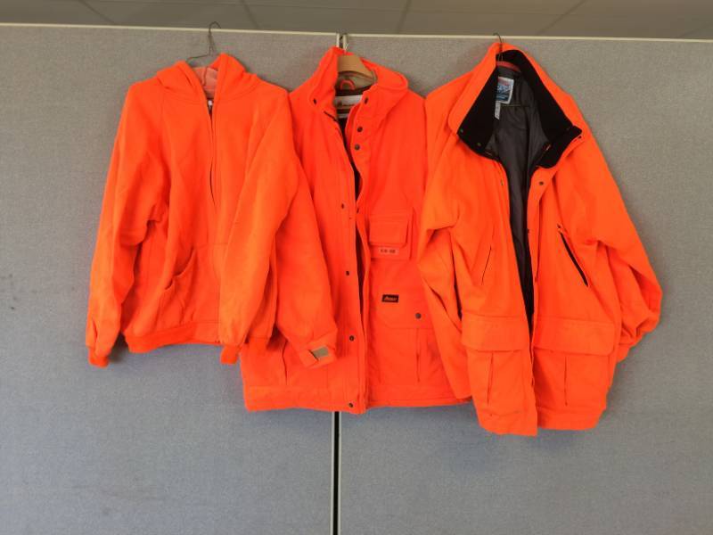 lot 180 image: Orange Hunting Jackets and More