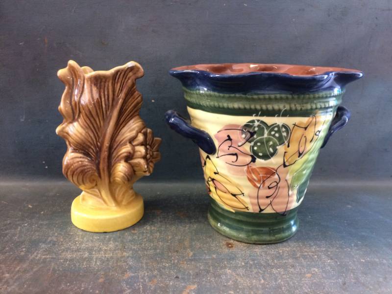 lot 186 image: Vase and Planters