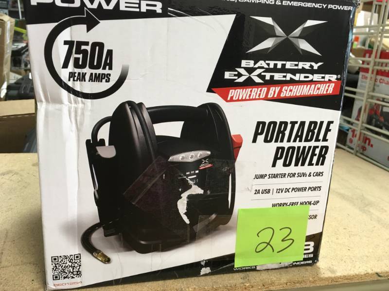 Schumacher Battery Extender 12-Volt, 750 Amp Battery Jump Starter in good condition
