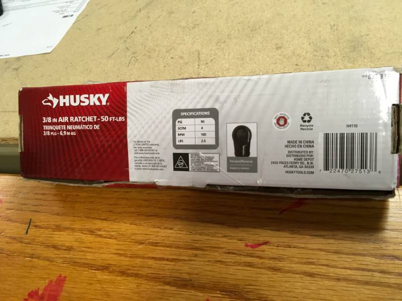 Husky Tools Air Ratchet H4110 in good condition