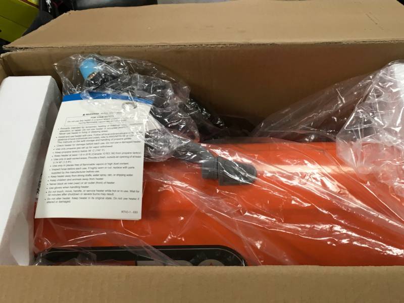 Dyna-Glo Pro Heaters 60,000 BTU Forced Air Propane Portable Heater Oranges  Pea in good condition