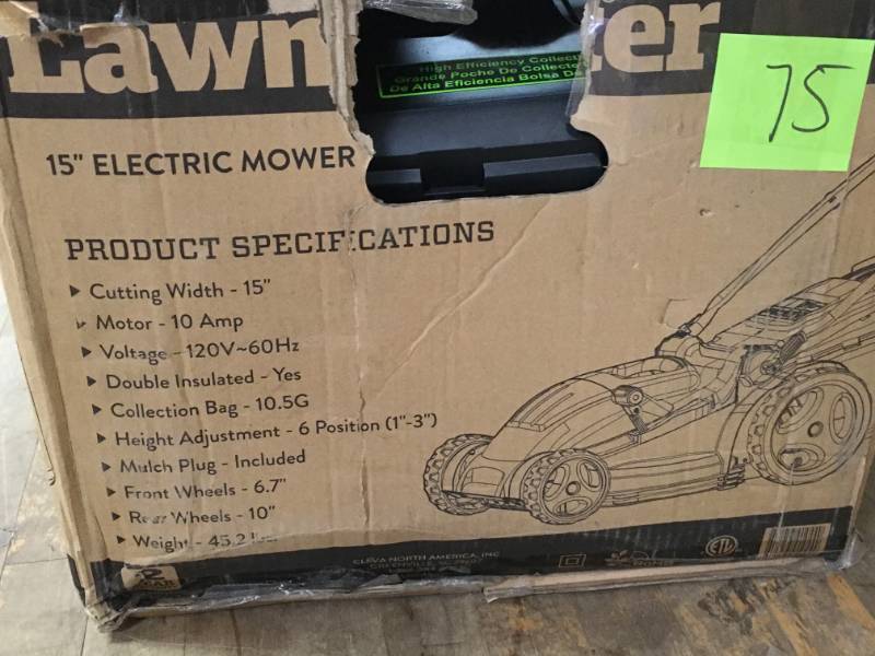 Lawnmaster 15 in. 2-in-1 Mulching Corded Electric Walk Behind Push Mower in good condition