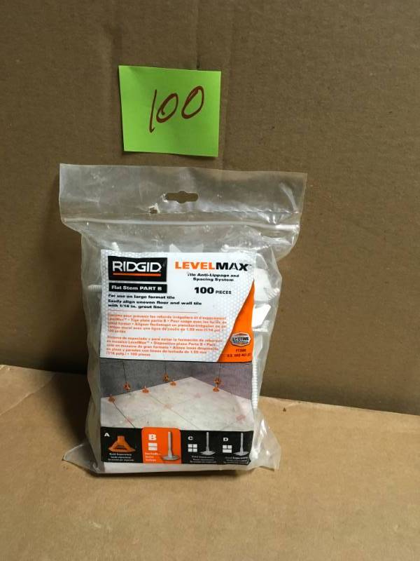 RIDGID LevelMax Anti-Lippage and Spacing System Flat Stem in good condition
