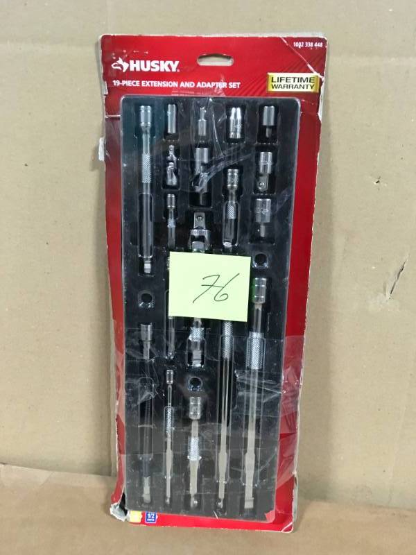 lot 76 image: Husky Accessory Set (19-Piece) in good condition