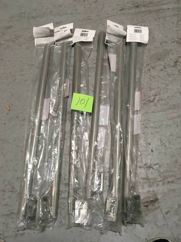 lot 101 image: Style 30-48 in. W Satin Nickel Adjustable Hang Rod in good condition