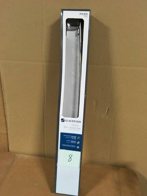 Glacier Bay Dorset 24 in. Towel Bar in Chrome in good condition
