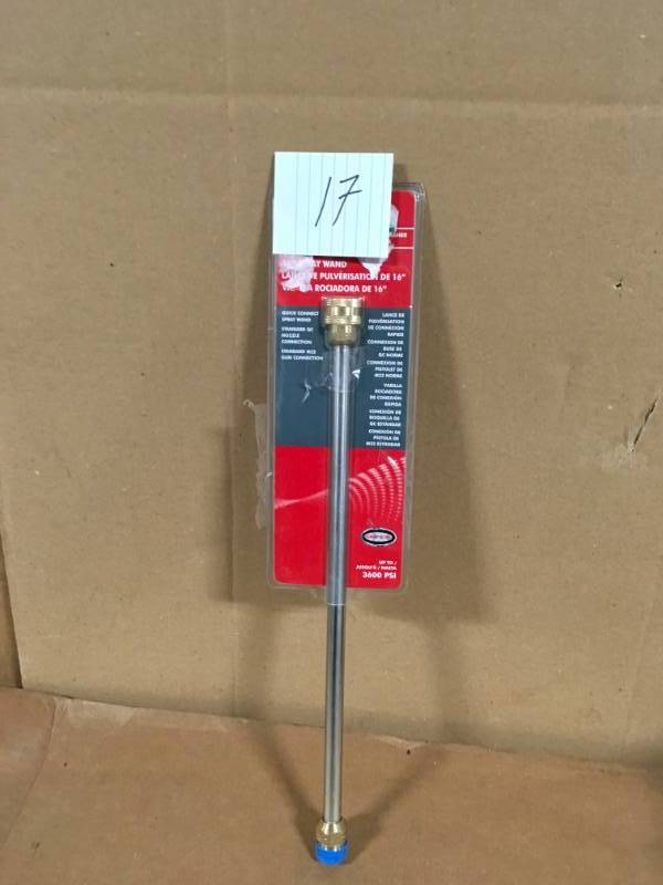 Simpson 3,400 Max PSI Universal 16 in. Spray Wand with Quick Connect Plug not used