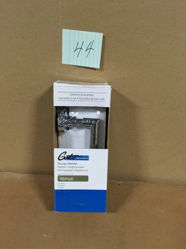 Gatco Venue Euro Single Post Toilet Paper Holder in Chrome not used