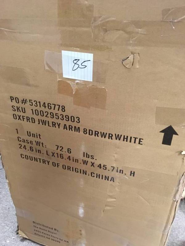 Home Decorators Collection Oxford White Jewelry Armoire not used