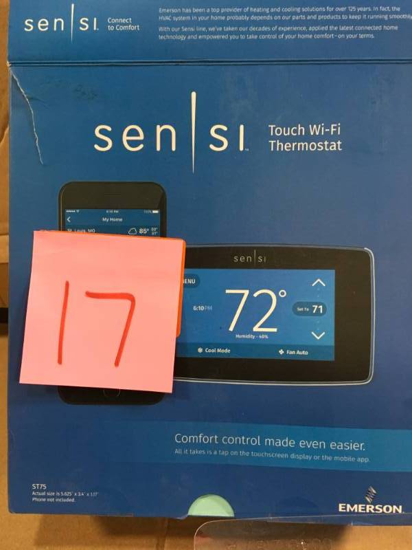 Emerson Sensi Touch Wi-Fi Thermostat with Touchscreen Color Display ingood condition