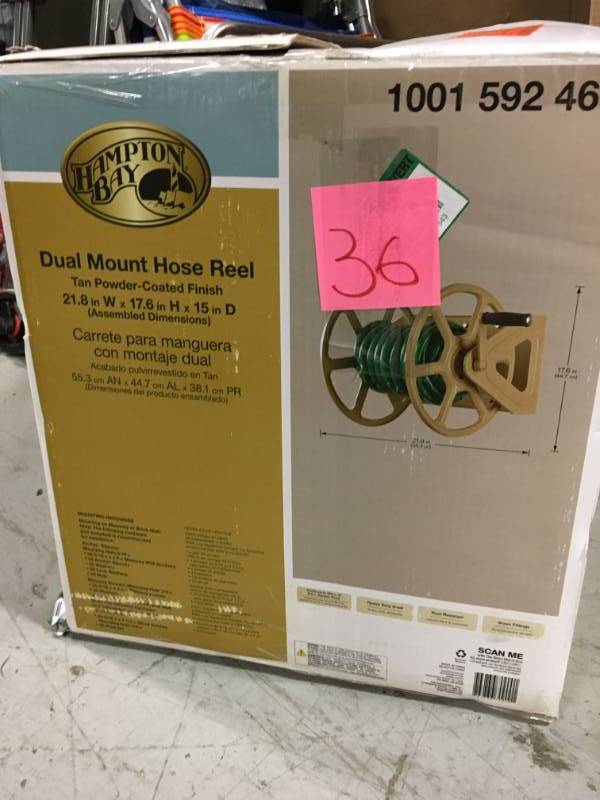 Liberty Garden Commercial Wall-Mount Hose Reel in good condition