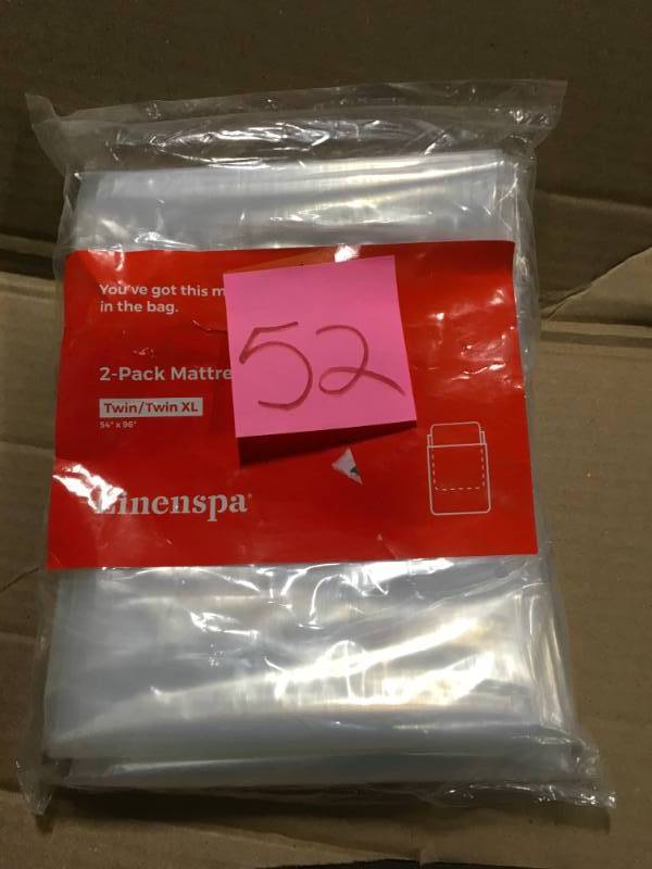 Linenspa 2 Pack Heavy Duty Mattress Storage Bags - Perfect for Moving, Storage and Disposal in good condition