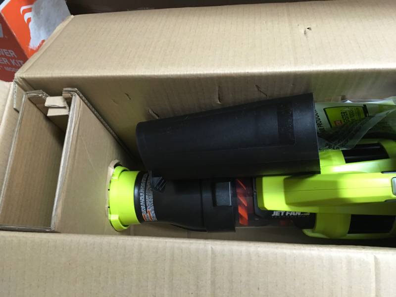 RYOBI 155 MPH 300 CFM 40-Volt Lithium-Ion Cordless Battery Jet Fan Leaf Blower (Tool Only) in good condition