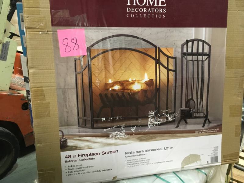 Home Decorators Collection Salishan 3 Panel Fireplace Screen in good condition